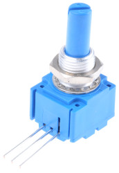Potencjometr 10kΩ typ Obrotowy Bourns średnica wału 6,35 mm 0.25W długość wału 22.2mm Montaż panelowy, Przewlekany