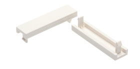 Płytka czołowa, Bez ekranowania, Biały