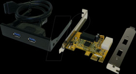 EX-11099-2 PCIe > 2 ports USB 3.2 Gen 1 for 3.5" front mounting