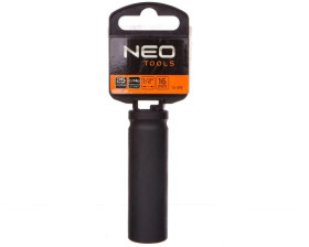 Nasadka udarowa 1/2cala długa, 16mm L78mm CR-MO 12-316