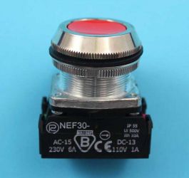NEF-30-KXYc CZERWONY 230V PRZYCISK