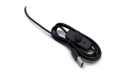 Kabel zasilający USB-A z włącznikiem, przewody
