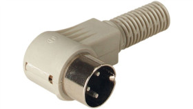 Wtyk Gniazdowy Męski Kątowy 3-Pinowy Mawi 30 B