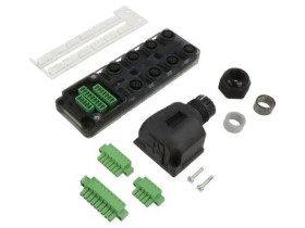 8000-88550-0000000 Centralka połączeniowa 8xM12 5-PIN PNP 24VDC 4A IP65/IP67