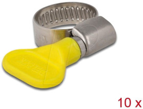 19419 Hose clips with wing nut, 13 - 19 mm, 10 pieces