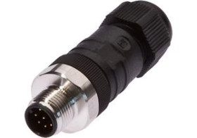 Gniazdo kablowe proste fi3-6,5mm 2A 30V -25-85stC M12 męskie 8pin IP67 VK00382H