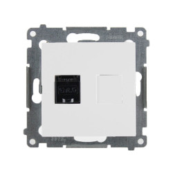 Gniazdo komputerowe RJ45 pojedyncze białe D61.01/11 Kontakt Simon54
