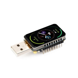 Płytka rozwojowa RP2350 z ekranem 1.47″, portem USB-A i przylutowanym złączem - Waveshare 31160