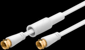 F-connection cable, flat cable 10.00 metres