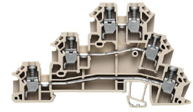 Złączka szynowa 3-piętrowa 2,5mm2 beżowa 24A DLD 2.5 DB 1784180000