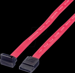 11.99.1556 Cable SATA 3 Gbps port &gt; SATA port, 50 cm, angled Red