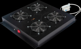 26210246 19-inch roof fan unit, 4 fans, black