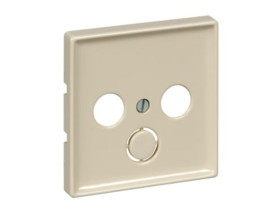 MERTEN D-LIFE Płytka czołowa gniazd antenowych 2/3 otwory kremowy MTN294144 SCHNEIDER ELECTRIC