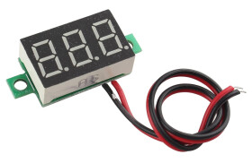 Woltomierz panelowy cyfrowy LED 2,5-30V CZERWONY