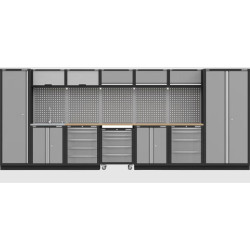 Sealey APMSSTACK17W Superline PRO Storage System with Pressed Wood Worktop 4.9m