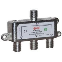 ROZGAŁĘŹNIK-SPLITER 5-2400 Mhz CORAB 3 DROŻNY Z PRZEJŚCIEM NAPIĘCIA