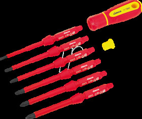 117860 VDE screwdriver interchangeable blade set, 8-piece