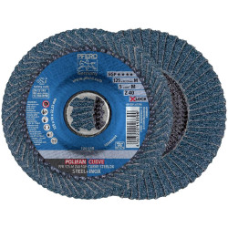 PFERD 67689053 PFR 125-M Z 40 SGP CURVE steelox flap Disc 125 mm 10 pcs