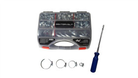 Mały Zestaw Obejm Opasek Ślimakowych Z Elastycznym Kluczem Gdc/S/W1 232 Elem....