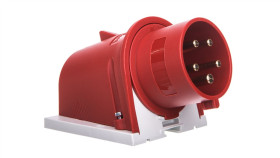 Wtyczka Odbiornikowa Naścienna 32A 5P 6H 400V Ip44 Zaciski Śrubowe Men804