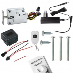 Zestaw wzmocniony zamek zdalnie sterowany do lodówki lub szafki z zasilanie