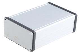 Obudowa Aluminium szerokość zew. 103 mm długość zew. 160 mm wys. zew. 53 mm Hammond IP54 Anodowanie na srebrno