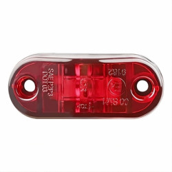 Obrysówka LED lampka 6v 12v 24v czerwona tył woodoporna homologacja 65x28