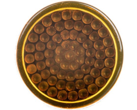 Wskażnik świetlny O 12, IP40, żółtopom., osłonięty LED, 24 V XVLA335