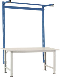 Manuflex AS1621.5007 Portal z wysięgnikiem w kolorze Brillantniebieskim RAL 5007, do standardu PACKPOOL o szerokości 200