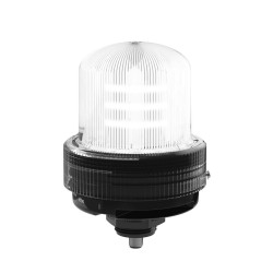 Sygnalizator 100 → 240 V AC Migające, stałe Biały Podstawa zamontowana LED