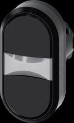 3SU1000-3AB11-0AA0 SIRIUS ACT double push button, Ø 22 black - black