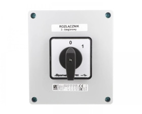 Łącznik krzywkowy 80A rozłącznik 0-1 3 - biegunowy w obudowie OB17 SK80-2.8211\OB17