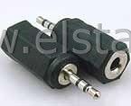 Jack 2,5 WT stereo GN Jack 3,5