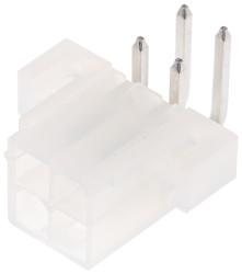 Listwa stykowa PCB 4-pinowe Mini-Fit Jr raster: 4.2 mm Kąt prosty 2-rzędowe Molex Otwór przelotowy600 V W osłonie