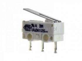 Przełącznik krańcowy z dźwignią 1A 250VAC mocro