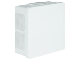Puszka n/t 86x86x40mm IP55 6-wl klik dł.gum. biała VP 002-01 61.107 ELEKTRO-PLAST