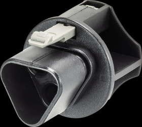 Z5.564.4553.1 RST locking piece, 2-pin to 3-pin, socket, black