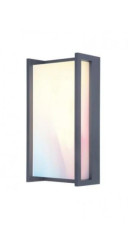 Ogrodowa LAMPA elewacyjna QUBO 5193004118 Lutec prostokątna OPRAWA metalowa LED 16W 2700K - 6500K kinkiet RGB IP54 szary