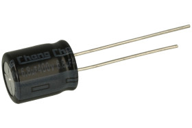Kondensator; elektrolityczny; 6,8uF; 400V; RL2G6R8MG125B50CE0; fi 10x12,5mm; 5mm; przewlekany (THT); taśma; Changzhou Huawei Ele