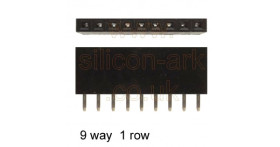 Header socket 9-way (TFH09SS) - Taicom