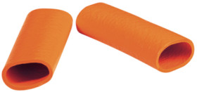 Protection and insulating grommet, inside Ø 10 mm, L 35 mm, orange, PCR, -30 to 90 °C, 02010007005