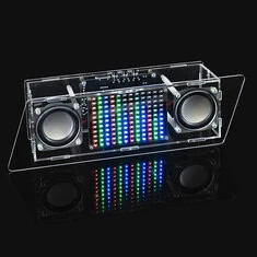 Zestaw audio LED bluetooth 5V USB wzmacniacz stereo wyświetlacz muzyki spektrum 132 kolorowe diody LED głośnik bezprzewodowy i p