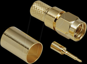 0409058 SMA plug, crimp type, RG 178-U