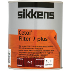 Sikkens 5085935 Cetol Filter 7 Plus Translucent Woodstain Mahogany 1 litre