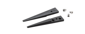 Końcówki do pincet dł. całkowita 40 mm ideal-tek Carbon Fibre