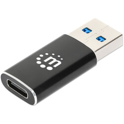 Manhattan 153980 USB-C to USB-A Adapter, Female to Male, 10 Gbps (USB 3.2 Gen2