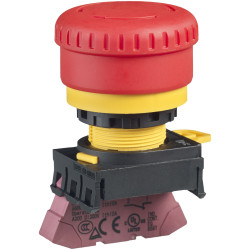 IDEC YW1B-V4P01R YW Emergency Stop Switch Non-Illuminated 22mm TurnPull 1NC