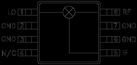 GaAs MMIC DBL-BAL Mixer, 3.5 - 8 GHz