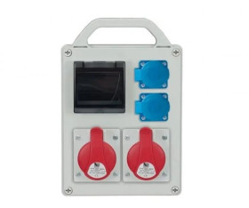 Rozdzielnica przenośna R-BOX 240R 4S 2x16A/5P 2x250V, puste okno IP44 B.1702R