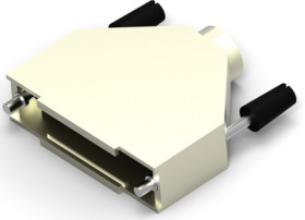 D-Sub connector housing, size: 3 (DB), straight 180°, cable Ø 4 to 13 mm, zinc die casting, silver, 5-1478762-3